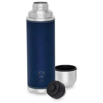 108-1000-BL Термос питьевой 'Арктика' 1.0л (в кожаной оплетке) синий-1