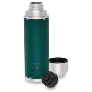 108-1000-GN Термос питьевой 'Арктика' 1.0л (в кожаной оплетке) зеленый-1