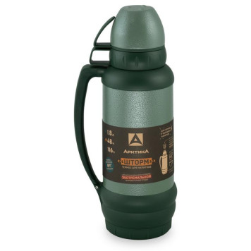 109-1800М-GN Термос 'Шторм' питьевой 'Арктика' 1.8л (зеленый)