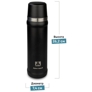 111-600-BKT Термос (для напитков) 'Арктика' 0.6л (черный)-1