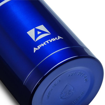 302-750-BL Термос для еды «Арктика» 0.75л с широким горлом (синий)-3