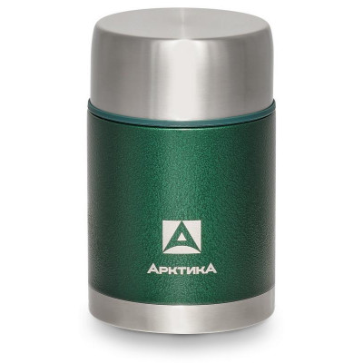306-800А-GN Термос для еды «Арктика» 0.8л с широким горлом, в чехле + складная ложка-1