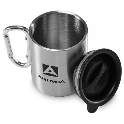 801-300К Термокружка невакуумная 'Арктика' 300мл с карабином-1