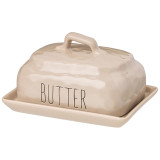 157-225 Масленка с крышкой 'Crumpled' 16х12.5х10см