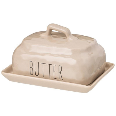 157-225 Масленка с крышкой 'Crumpled' 16х12.5х10см