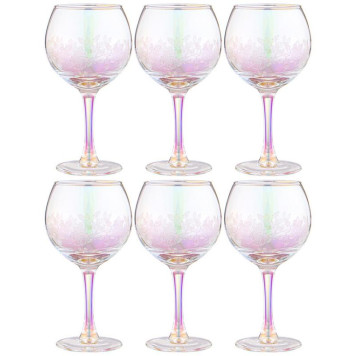 194-952 Набор фужеров из 6шт 'FLOWER' лиловая дымка 280мл