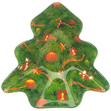 198-151 Блюдо для сервировки ' Рождественская сказка' 10см-1
