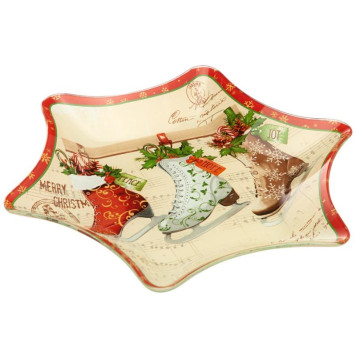 198-158 Блюдо для сервировки ' Рождественская сказка' 25см-1