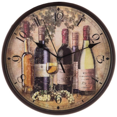 220-364 Часы настенные кварцевые 'Chef kitchen' 24.5см, d циферблата 23см