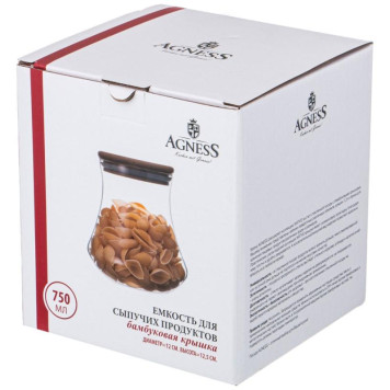 250-141 Емкость для сыпучих продуктов 750мл с бамбук.крышкой-1