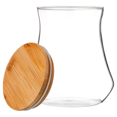 250-141 Емкость для сыпучих продуктов 750мл с бамбук.крышкой-2