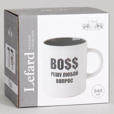 260-1028 Кружка Lefard 'Boss решу любой вопрос' 540мл-1