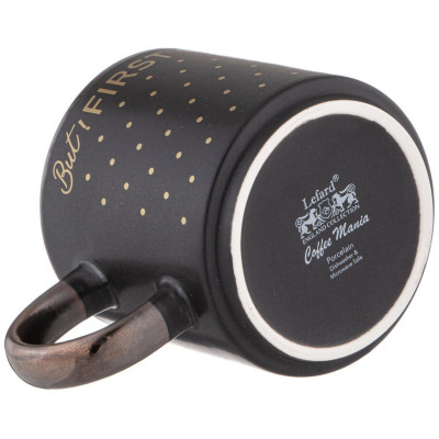 260-971 Кружка 'But first cofee' 390мл черная-4