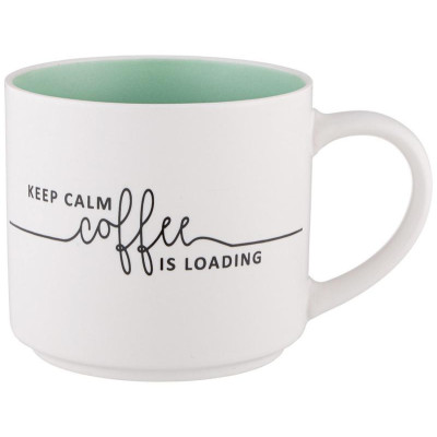 260-979 Кружка 'Keep calm coffee is loading' 470мл