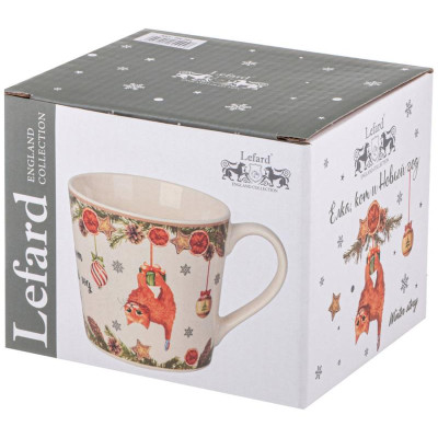 260-994 Кружка lefard 'Елка, кот и новый год' 400мл-1