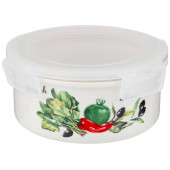 263-1196 Салатник с пластик.крышкой Lefard 'Секретные ингредиенты' 730мл, круглый