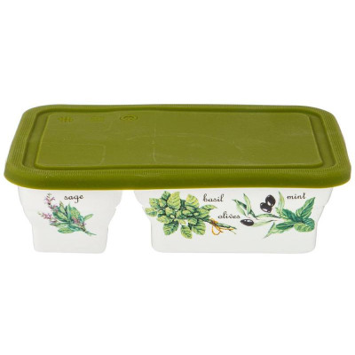 263-1200 Менажница с пластик.крышкой Lefard 'Секретные ингредиенты' 22х1.5х6см, 3 секции