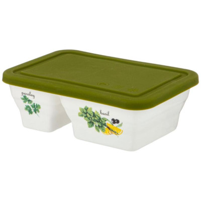 263-1201 Менажница с пластик.крышкой Lefard 'Секретные ингредиенты' 18х12х6см, 2 секции-1