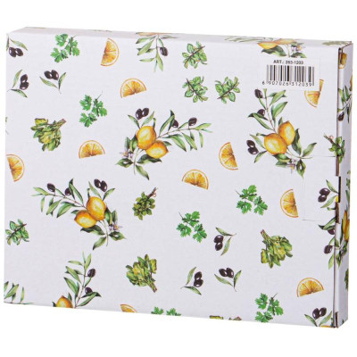 263-1203 Тарелка закусочная Lefard 'Секретные ингредиенты' 22х17.5х2см-1