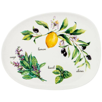 263-1203 Тарелка закусочная Lefard 'Секретные ингредиенты' 22х17.5х2см