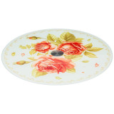 357-232 Тортовница вращающаяся 'Корейская роза' d32см