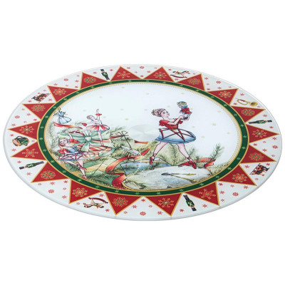 357-246 Тортовница вращающаяся ' Щелкунчик' 32х2.5см