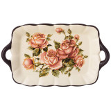 358-1699 Блюдо 'Корейская роза' 23.5х14х2.5см