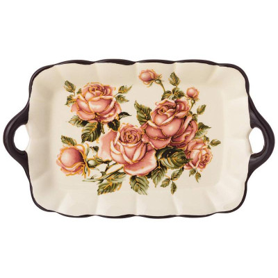 358-1699 Блюдо 'Корейская роза' 23.5х14х2.5см