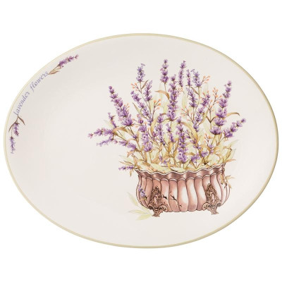 358-2038 Блюдо овальное 'Душа прованса' 31.5х25.5х3см