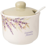 358-2057 Сахарница с ложкой 'Душа прованса' 10х10х9.5см 300мл