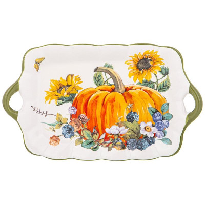 358-2074 Блюдо Agness 'Урожай' 23.5х14х2.5см