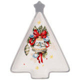 358-2114 Блюдо Agness 'С Новым годом!' 26х20х3см (елка)