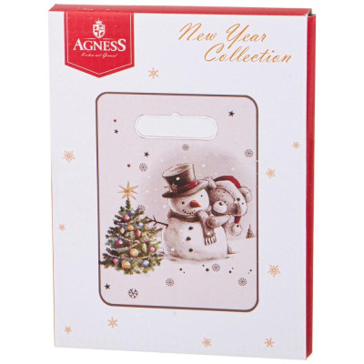 358-2125 Подставка под горячее Agness 'С Новым годом!' 20х15см-1
