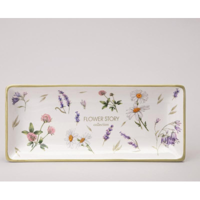 358-2167 Блюдо Agness 'Flower story' 28х12х3см