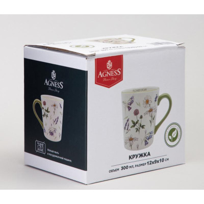 358-2169 Кружка Agness 'FLOWER STORY' 400мл-1
