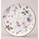 358-2172 Тарелка закусочная Agness 'FLOWER STORY' 21х2.5см