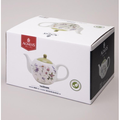 358-2174 Чайник Agness 'Flower story' 22.5х13х14.5см 900мл-1