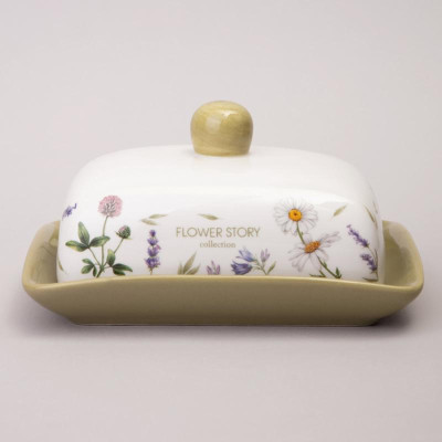 358-2175 Масленка Agness 'FLOWER STORY' 17х12.5х8.5см