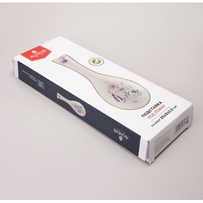 358-2177 Подставка под ложку Agness 'FLOWER STORY' 25х9х2.5см-1