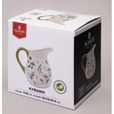 358-2179 Кувшин Аgness 'Flower story' 18х13х16.5см 1150мл-1
