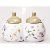 358-2191 Банка 2 секции Аgness 'Flower story' 27х10х13см / 2х240мл