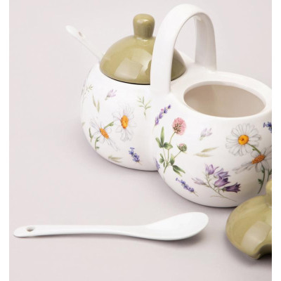 358-2191 Банка 2 секции Аgness 'Flower story' 27х10х13см / 2х240мл-3