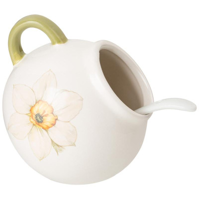 358-2210 Солонка с ложкой Agness 'Sunday' 9.5х10см 170мл