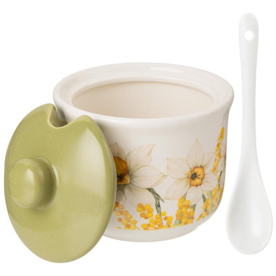 358-2213 Сахарница с ложкой Agness 'Sunday' 10х9.5см 300мл-3