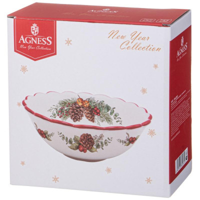 358-2261 Салатник Agness “Celebration' 20.5х7.5см-1