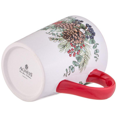 358-2262 Кружка Agness “Celebration' 12.2х8.8х10см 320мл-3