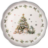 358-2264 Тарелка обеденная Agness “С новым годом!' 24.5х2.5см