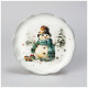 358-2266 Тарелка закусочная Agness 'С новым годом!' 20.3х2см