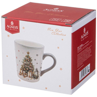 358-2268 Кружка Agness “С новым годом!' 12.2х8.8х10см 320мл-1