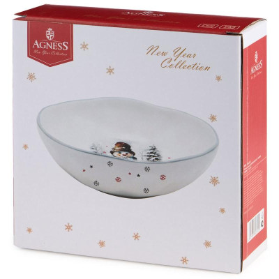358-2322 Салатник Agness 'С новым годом!' 17х5.7см-4